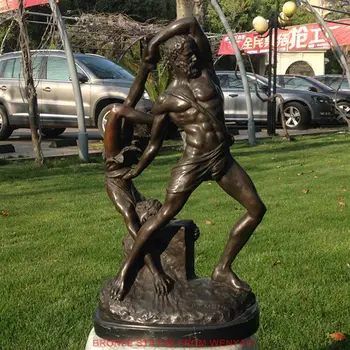 

Art Deco Sculpture Two Men Wrestling Fight Warrior Bronze Statue