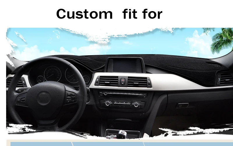 RKCA приборной панели автомобиля охватывает мат для Ford Focus 2012- левым dashmat pad Даш инструмент платформы аксессуары