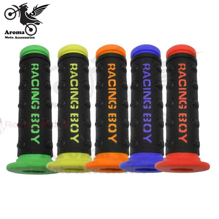 5 Colors Available motorcycle grip motorbike handlebar motocross rubber grips 24mm 22mm blue