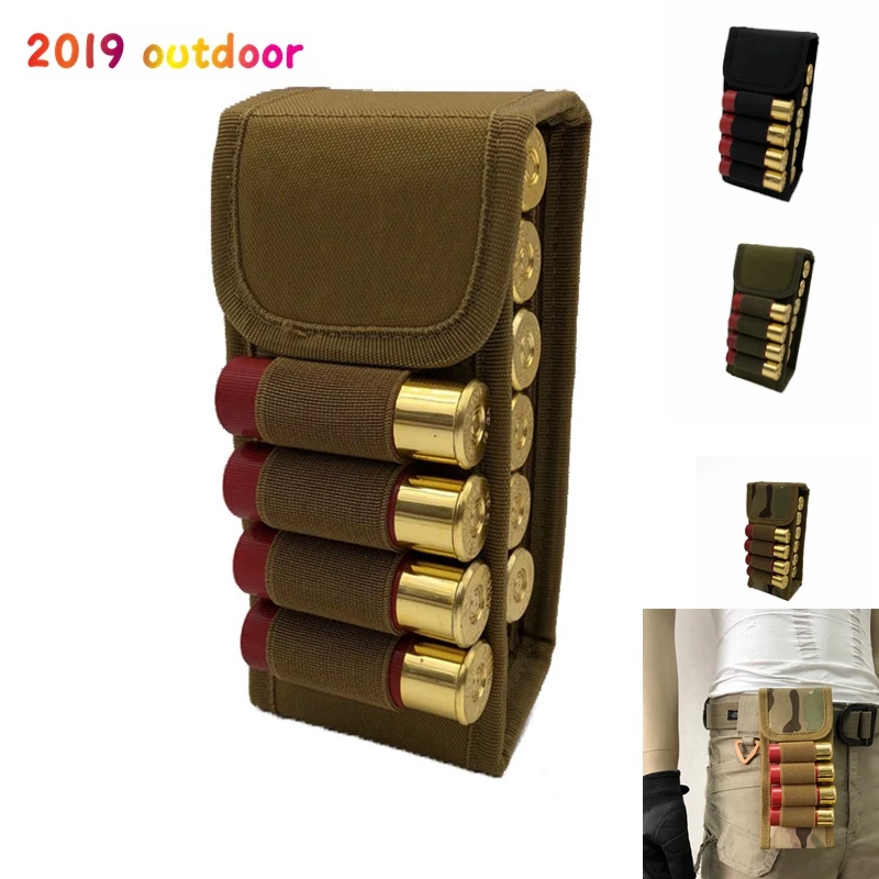 

CQC Tactical Airsoft Molle Magazine Pouch 16 Round 12 Gauge 12GA Ammo Shells Holder Military Hunting Bandolier Cartridge Bag