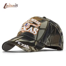 LADUNDI наружная Кепка-бейсболка от солнца Texas буквы вышитые шляпы камуфляжная бейсболка для мужчин женщин пара спортивные шапки