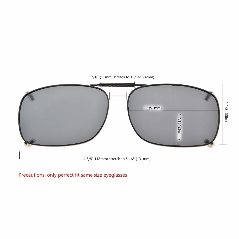 C75 Eyekepper металлическая оправа обода поляризованные линзы клип на солнцезащитные