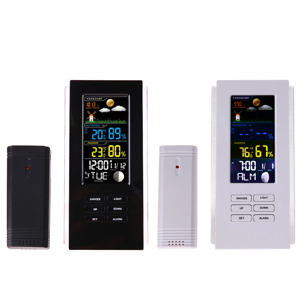 

Wireless Weather Station Thermometer Forecast Humidity Indoor Outdoor
