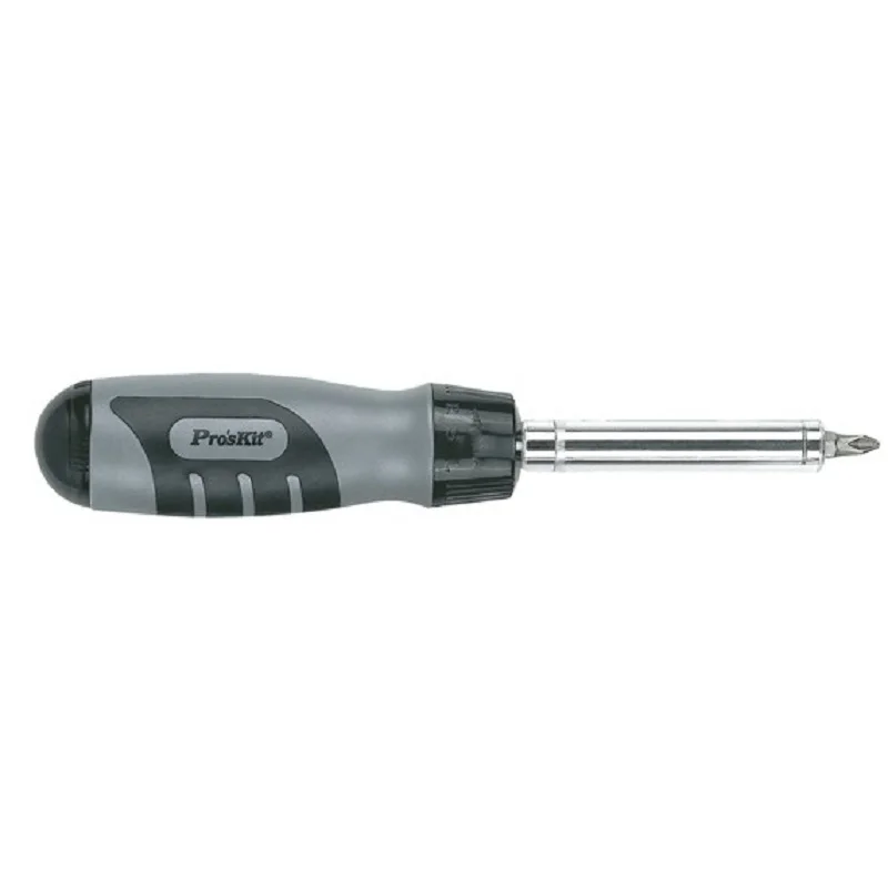 Pro'Skit 8PK SD010 12 в 1 серый черный колесный ящик с трещоткой|Отвертка| |