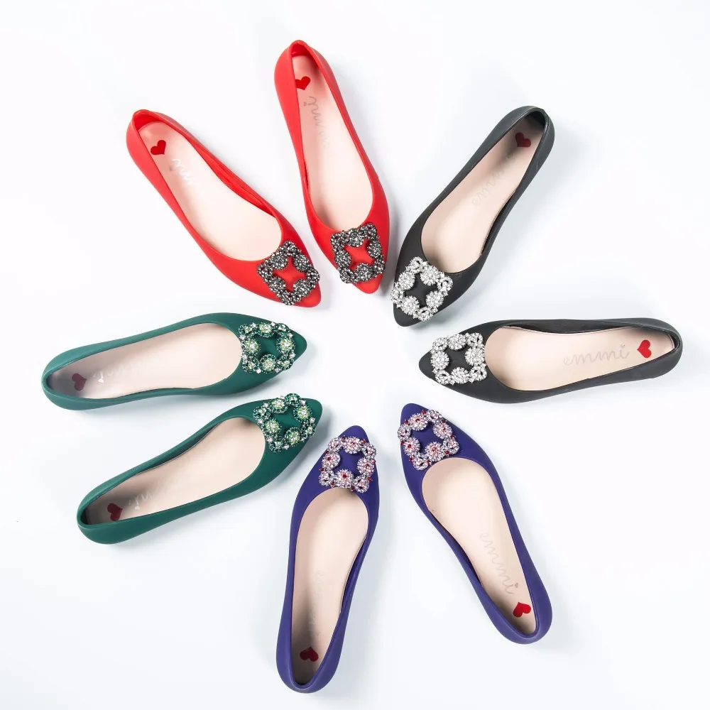 jelly pointed flats