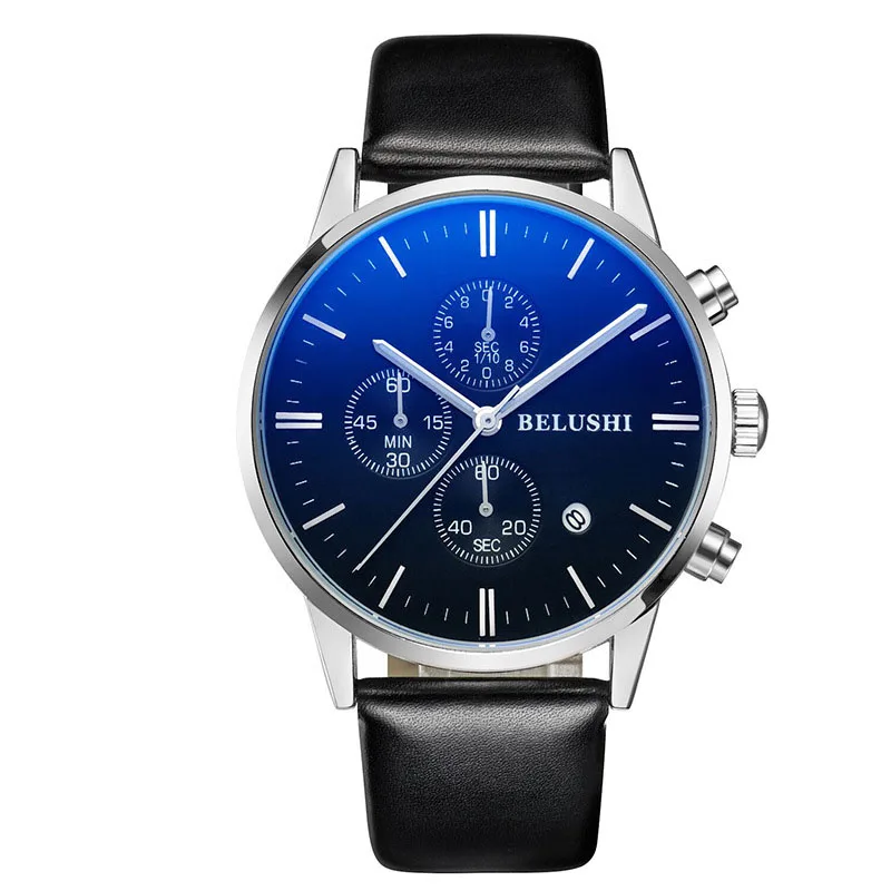 Business high-end men's sports watch quartz watch waterproof multi-function calendar watch