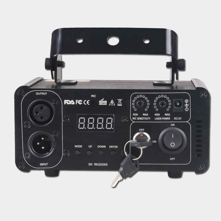 ALIEN дистанционный DMX512 200 МВт RGY лазерный сценический светильник эффект сканера