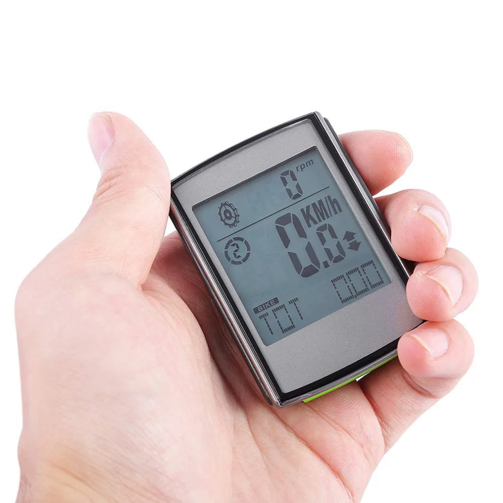

Wireless Bicycle Computer Bike Odometer Speedometer LCD Display 3 in 1 Cycling Computer With Cadence Heart Rate Monitor