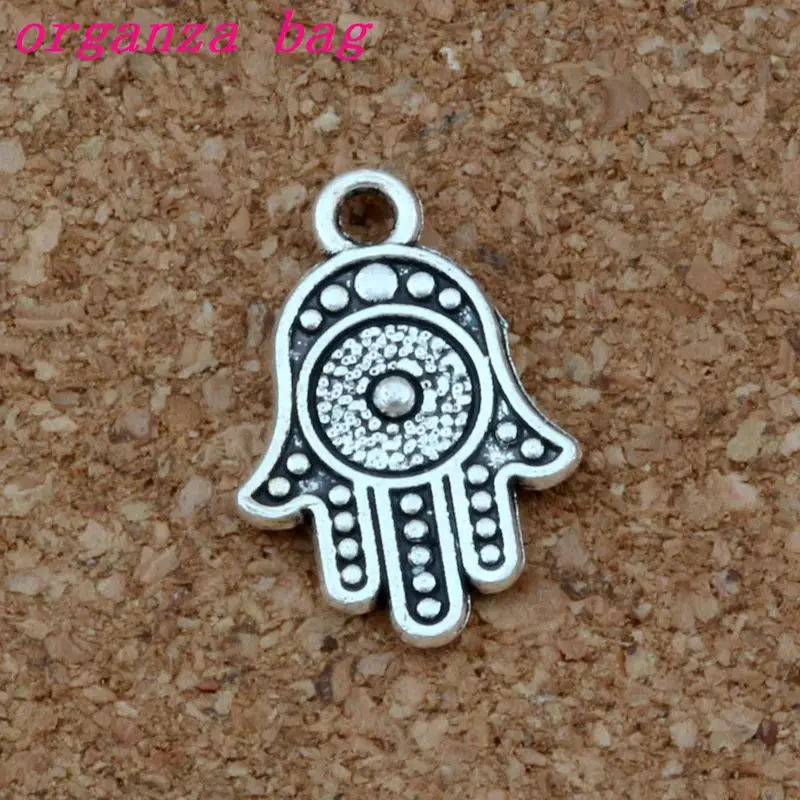 Подвески Hamsa 100 шт./лот из цинкового сплава модные ювелирные изделия сделай сам