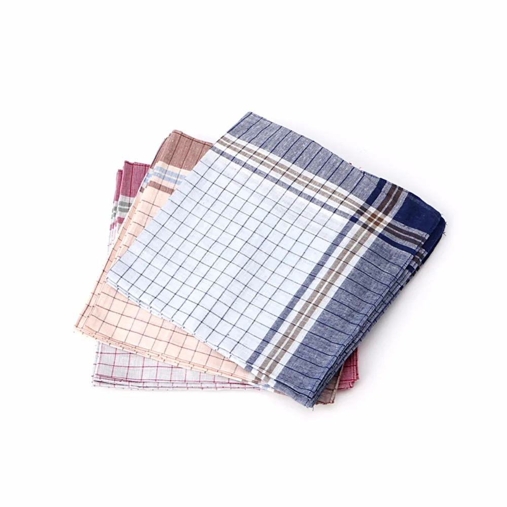 15pcs Mens HANDKERCHIEFS 100% Cotton Pocket Square Hanky Handkerchief 40x40cm 2017 New