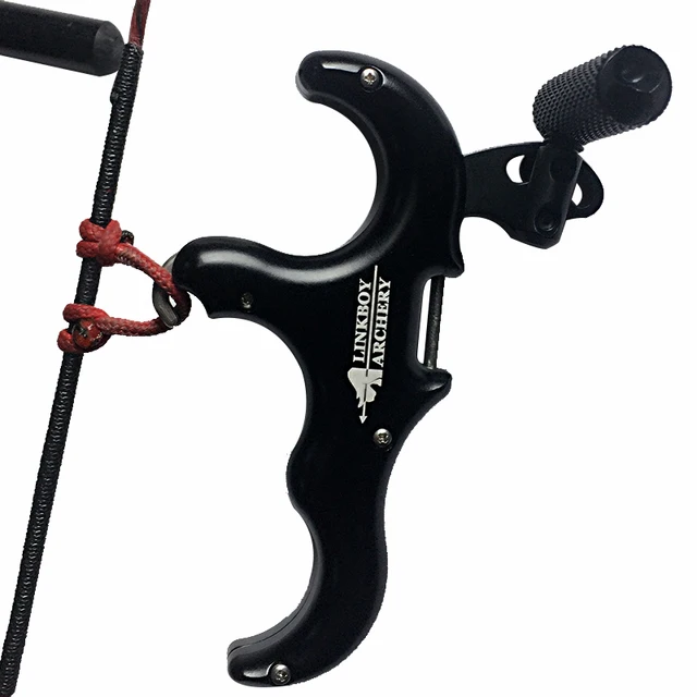  US $50.81 1pcs Archery Finger Grip trigger Release Compound Auto Hunter hunting free shipping