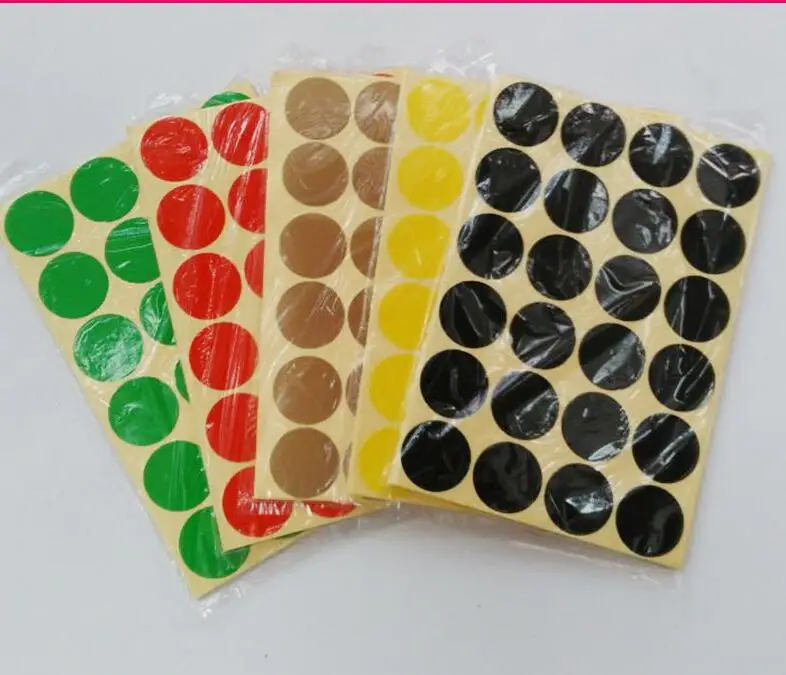 6 Mm/10 Mm/16 Mm/25 Mm/50 Mm Besar Kecil Label Warna Bulat Stiker, mini