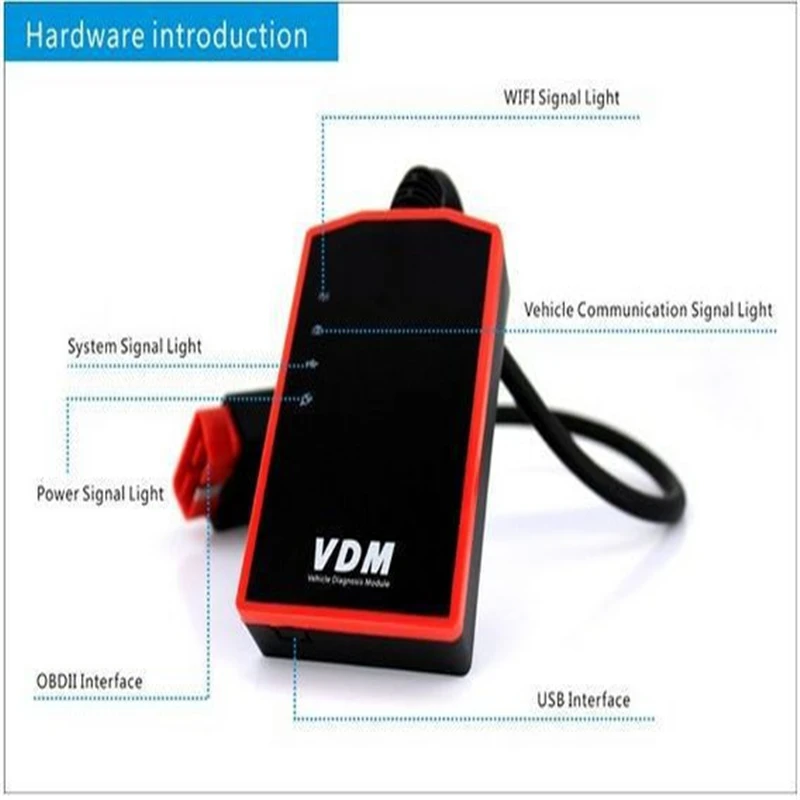 Wi Fi UCANDAS VDM V3.9 автомобильный диагностический сканер OBD2 авто полная система ECU DTC