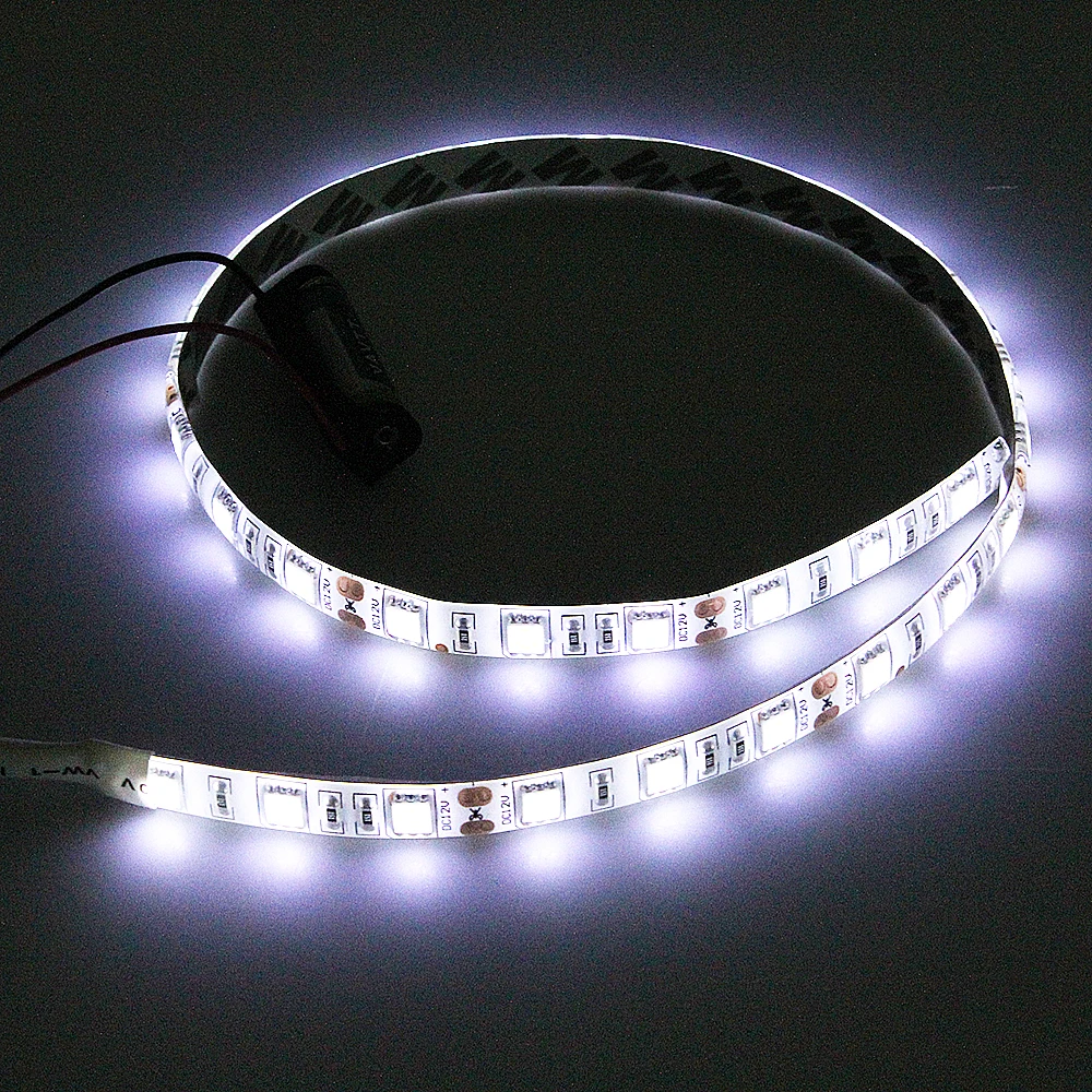 Светодиодная лента на батарейках 5050 SMD 50 см 30 теплый белый/холодный белый