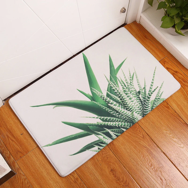 Homemiyn حديث جديد حمام حصيرة 12 ألوان النباتات النضرة المطبخ الحمام المضادة للانزلاق باب حصيرة منصات الرقمية الطباعة البيئية