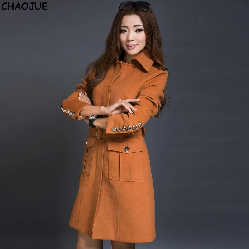 Chameau La Pour Camel Survêtement Plus black Laine Femmes Nouvelle Femelle Élégante Cadeau Et Automne Mode 3xl Hiver Taille Mince En Cachemire De Veste 8Tpn1W