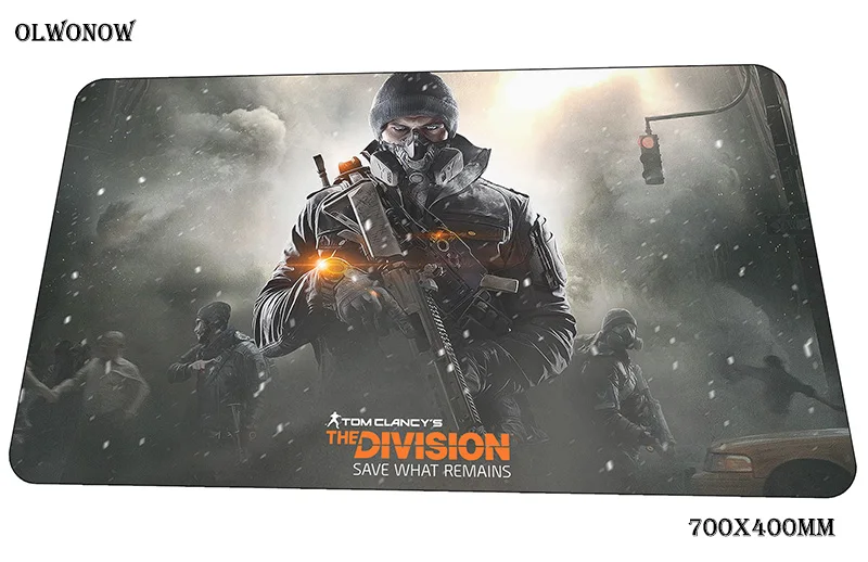 Коврик для мыши tom clancy's the division 700x400x3 мм игровой коврик для геймера гелевая компьютерная клавиатура со встроенной мышью персональные игровые коврики