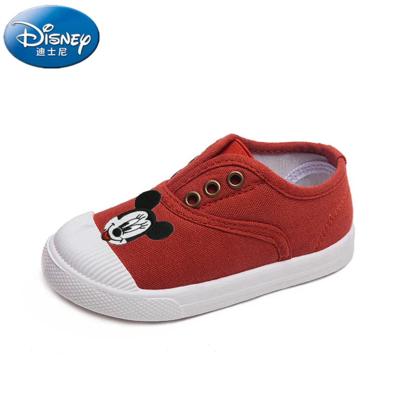 

Disney children's non-slip soft bottom boy girl cartoon Minnie Mickey canvas shoes casual shoes