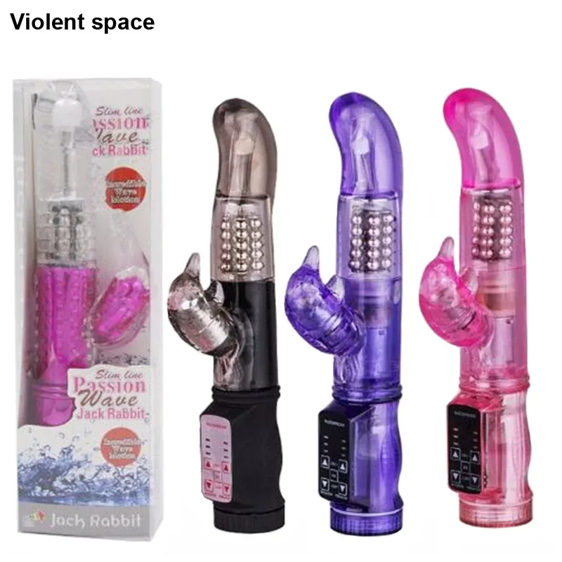 7 Speeds Dual Vibration And Rotation Av Magic Wand Rabbit Vibrator Sex