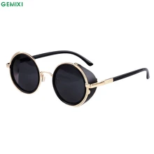 Elegant Nobility Steampunk Sunglasses Mirror Lens Vintage Retro Round Glasses Cyber Goggles Glasses Mar 13