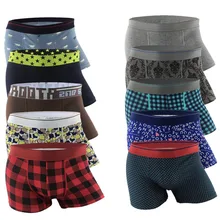 Design único respirável algodão boxer tronco masculino cueca sexy cueca masculino marca boxer calzoncillos(China)