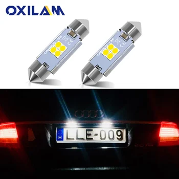 

2Pcs Canbus LED Festoon 36mm 6418 C5W Car License Plate Light Bulb for Audi A3 8P 8L A4 B5 B6 A6 C5 C6 A8 D2 TT Q3 Q5 Q7 S4 S2