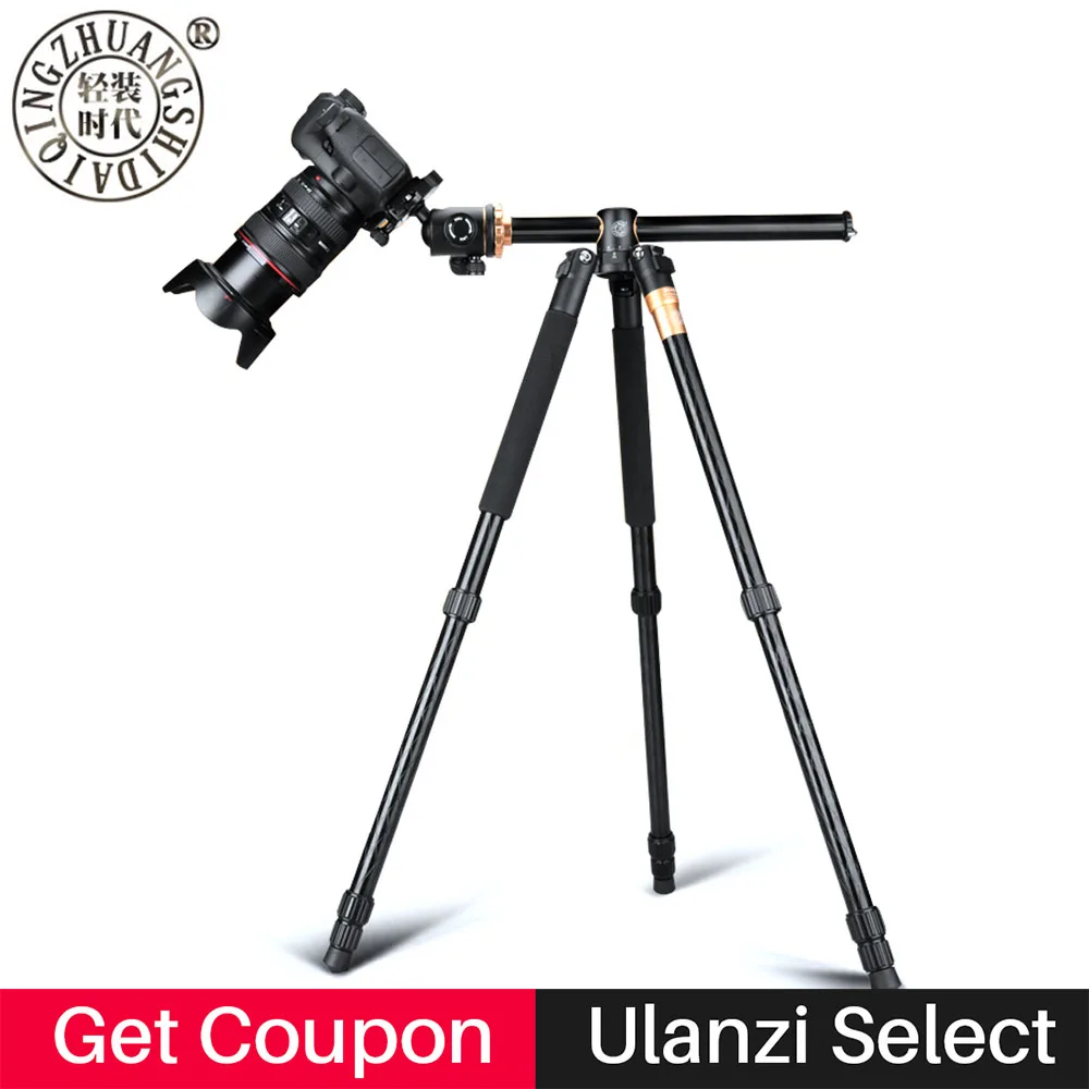 Professional Camera Tripod Monopod Stand Axis Transverse with 360
