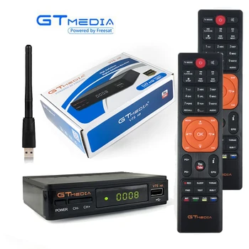 

GtMedia V7S Receptor Satellite Receiver HD DVB-S2 Decoder Extra Remote Control USB WiFi Freesat V7 TV Tuner VU Key Cline Youtube