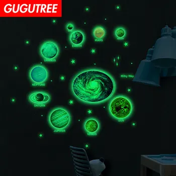 

Decorate Diy Glow star moon art wall sticker decoration Decals mural painting Removable Decor Wallpaper LF-94