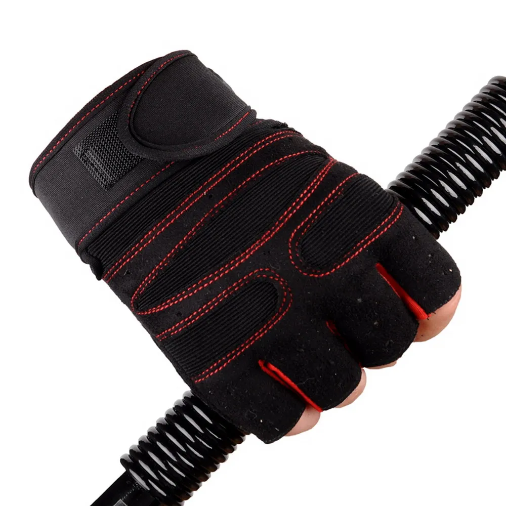 2pcs Weight Lifting Glove Half Finger Anti-skid Gym Training Fitness Gloves Bodybuilding Workout Sports Gym Gloves