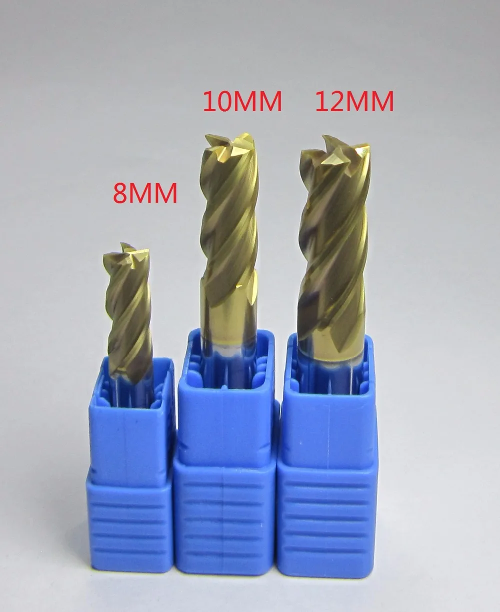 Juego De 10 Fresas De Carburo De 2 Flautas Para CNC - Diámetro 1.5mm, Para Acero, Aluminio, Etc.