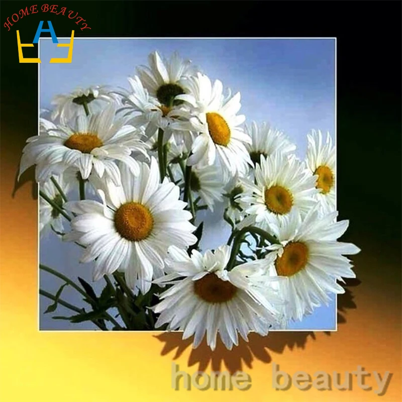 

Home beauty 5D diy dmc handwork sets diamond painting flowers cross stitch diamond embroidery mosaic paints home decor AB251