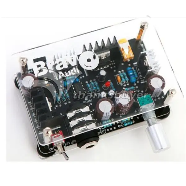 

DC 24V 480mV DIY No-Tube Bravo Audio S1 Solid State Headphone Amplifier Op-Amp