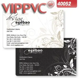 

a40052 PVC card business card template Double faced Printing CR80-