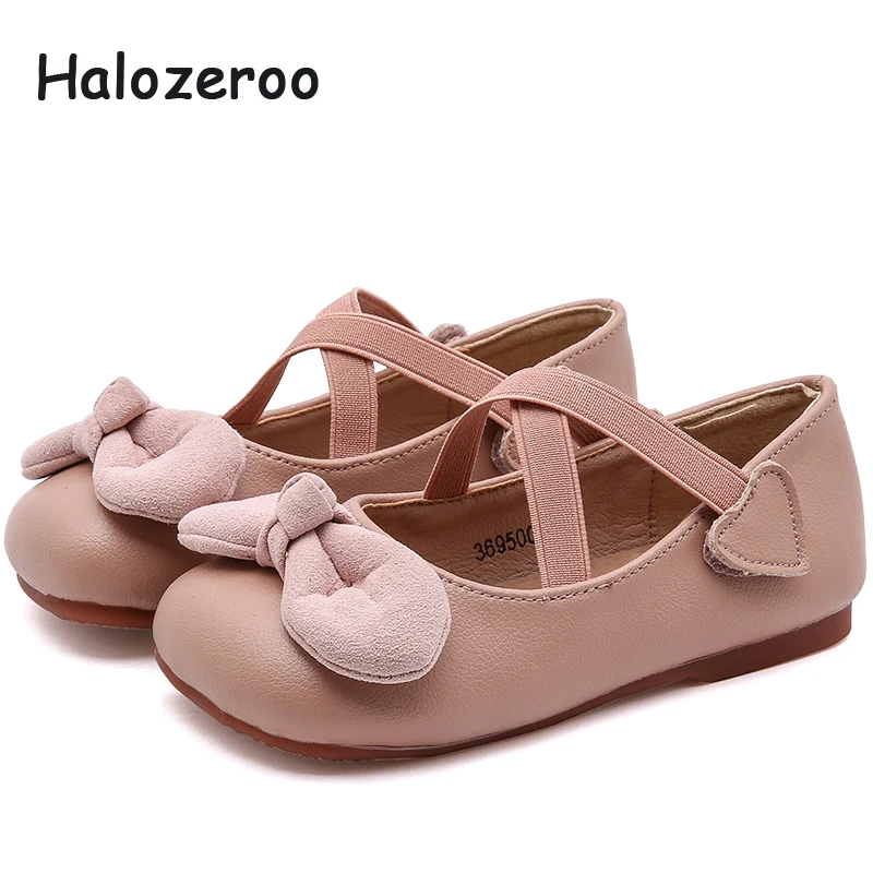 

Spring New Kids Black Shoes Baby Girls Genuine Leather Shoes Children Bow Flats Toddler Soft Brand Shoes Fashion Mary Jane 2019