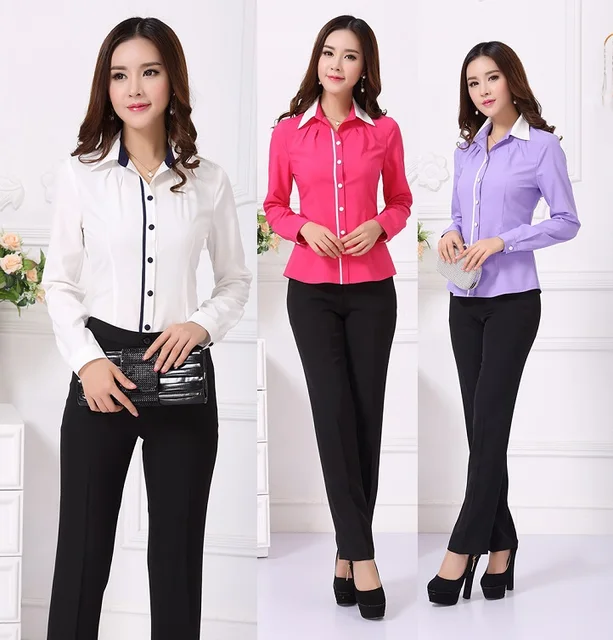 Formal Uniform Design Female Pantsuits Office Ladies Work Wear Business ...