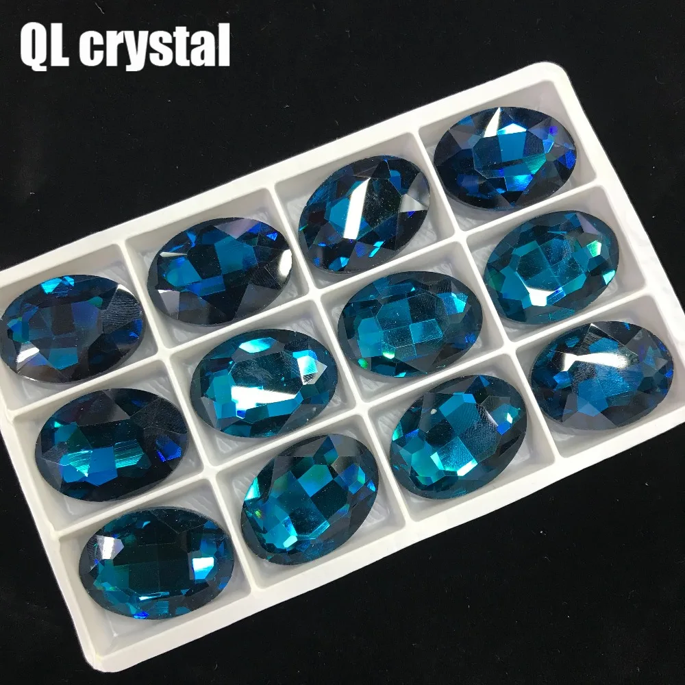 QL кристалл все размеры Овальный точечный кристалл горный хрусталь высокого качества для самостоятельного изготовления ювелирных изделий Аксессуары