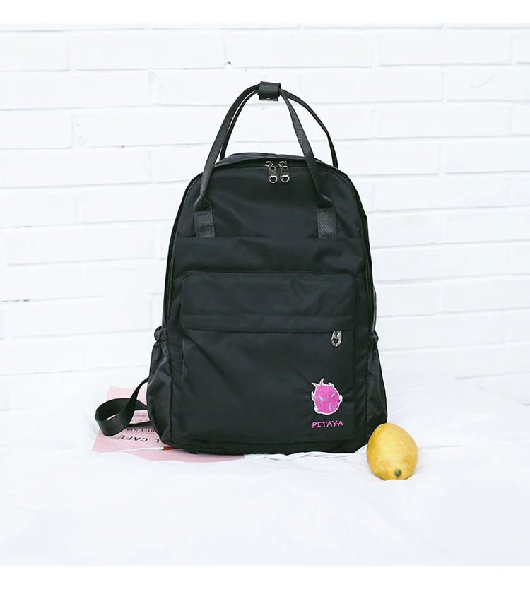 Menghuo 2018 New Preppy Style Fashion Embroidery Ladies Backpack Nylon High Quality Women School Shoulder Bag for Girls Youth2_15