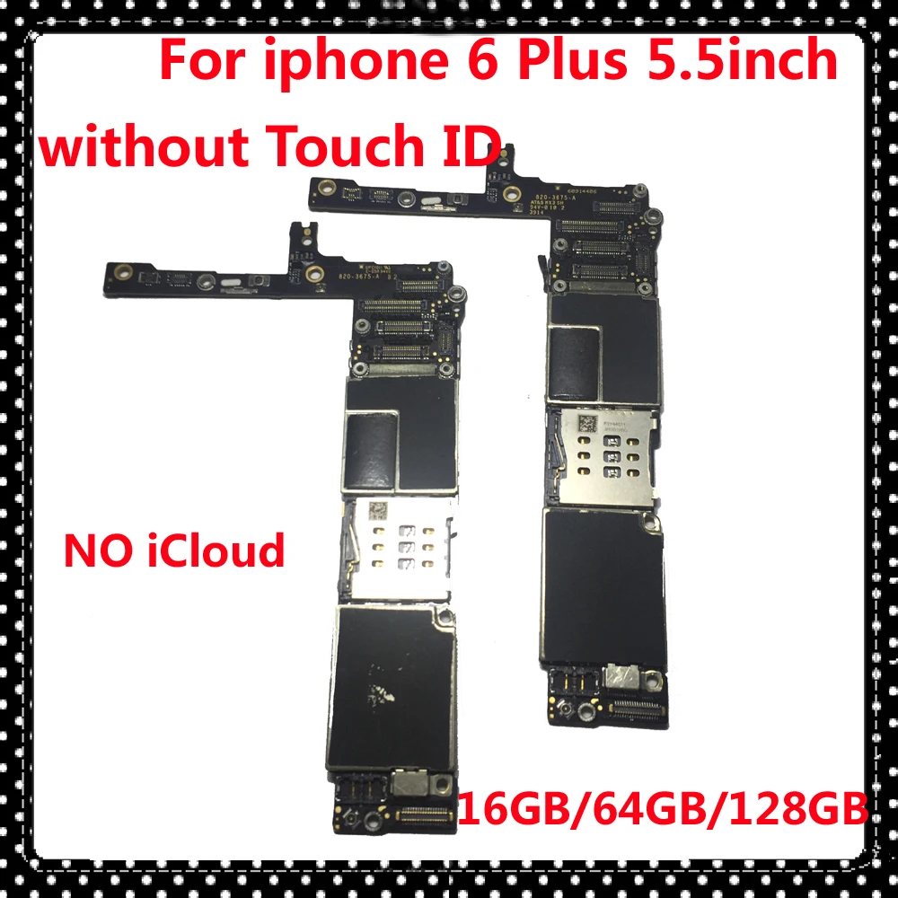 

Full function unlocked motherboard for iphone 6Plus NO Touch ID For iphone 6 Plus 16GB 64GB 128GB original IOS Logic mainboard