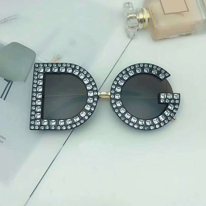 LEIDISEN 2018 новый алмаз негабаритных Квадратные Солнцезащитные очки Для женщин Для мужчин Высочайшее качество солнцезащитные очки Роскошные
