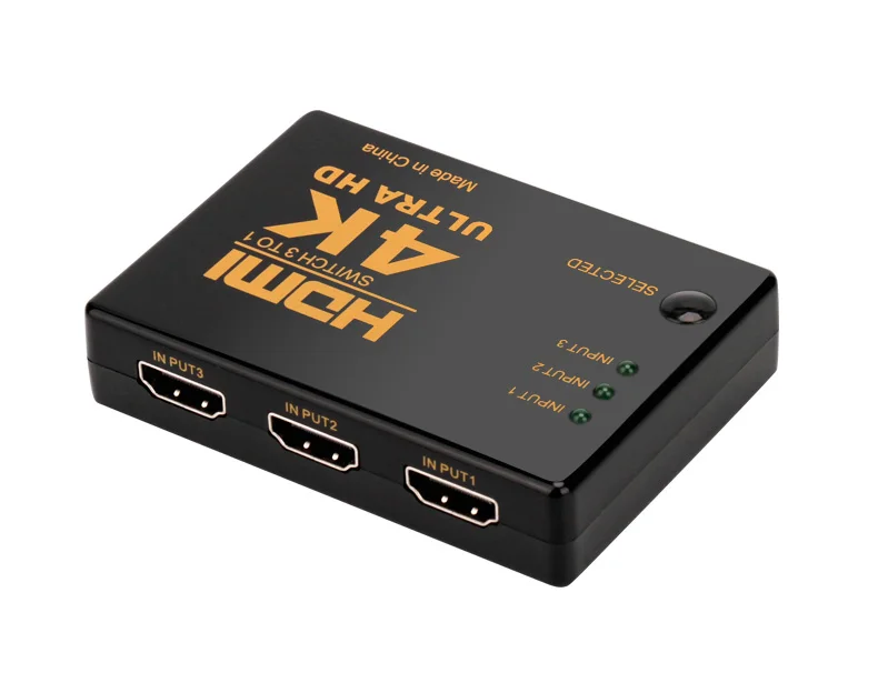 1 шт. 3 порта 4K * 2K 1080P Переключатель HDMI Селектор 3x1 сплиттер коробка Ultra HD для HDTV Xbox PS3