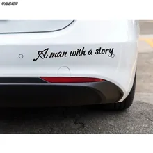 A man with a story Car Stickers for Jeep Commander Compass Grand Cherokee Liberty Patriot Wrangler Any Car Styling