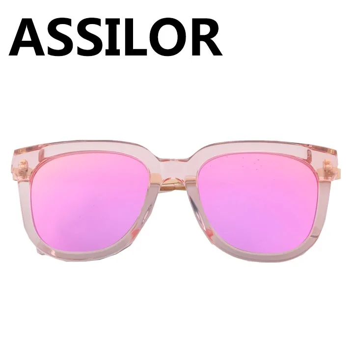 Assilor HD поляризованные дизайн с леопардовым принтом на очки сбоку Красочные объектива UV400 ультрафиолетового Для женщин солнцезащитные очки - Цвет оправы: PINK