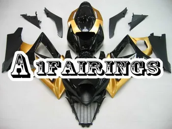 

Black Gold Full Fairing Kit For Suzuki GSXR1000 K7 2007 2008 GSXR-1000 07 08 ABS Plastic Motorcycles Injection Cowlings Bodywork