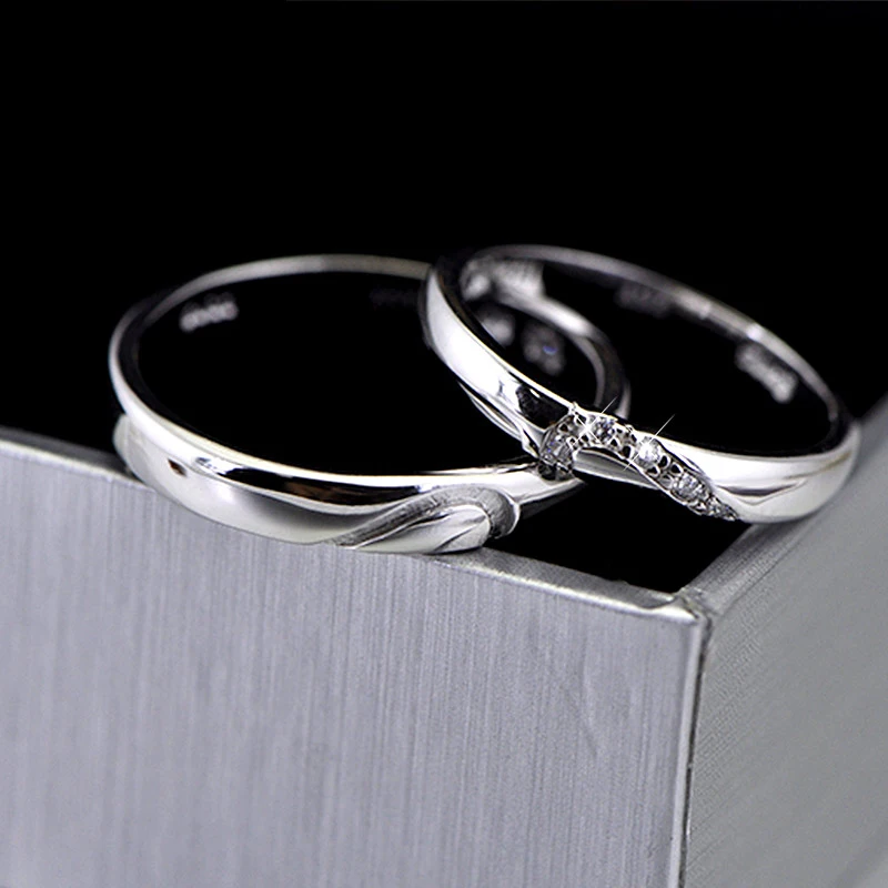 Азиз BEKKAOUI Китай золото Бренд пара кольцо стерлингового серебра 925 кольцо пара колец для влюбленных Свадебные украшения индивидуальные деревяный гребень для волос