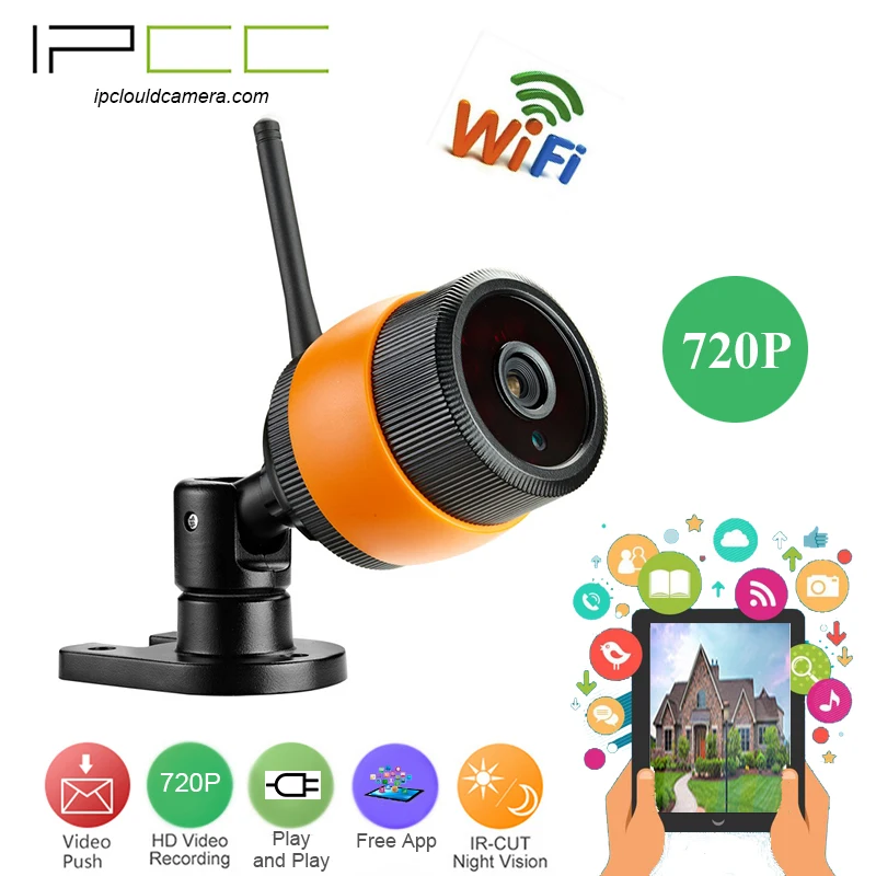 IPCC 720 P Built in8G TF карта водонепроницаемый беспроводная уличная ip камера 1.0mp