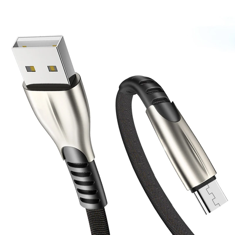 Micro USB кабель для смены мобильного телефона, быстрая зарядка, длинный провод, шнур для Android смартфонов, устройство для передачи данных, Microusb 3M, удлинитель - Цвет: Black