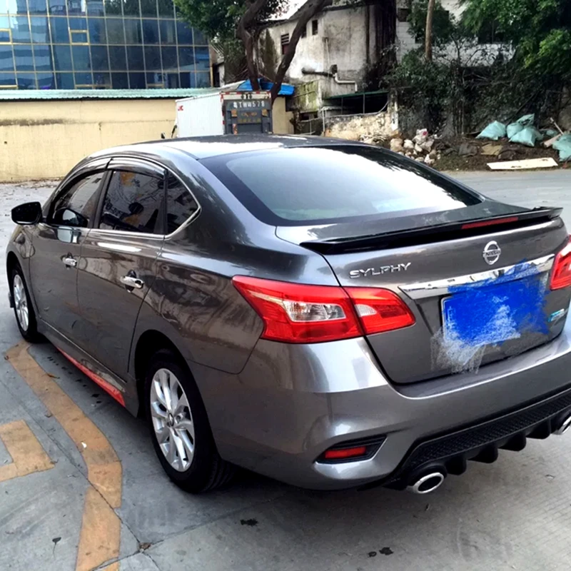 Best Price UBUYUWANT For Nissan Sentra 2012-2017 ABS Plastic Unpaint Exterior Rear Spoiler Tail Trunk Boot Wing Decoration Car Styling Best Price UBUYUWANT For Nissan Sentra 2012-2017 ABS Plastic Unpaint Exterior Rear Spoiler Tail Trunk Boot Wing Decoration Car Styling