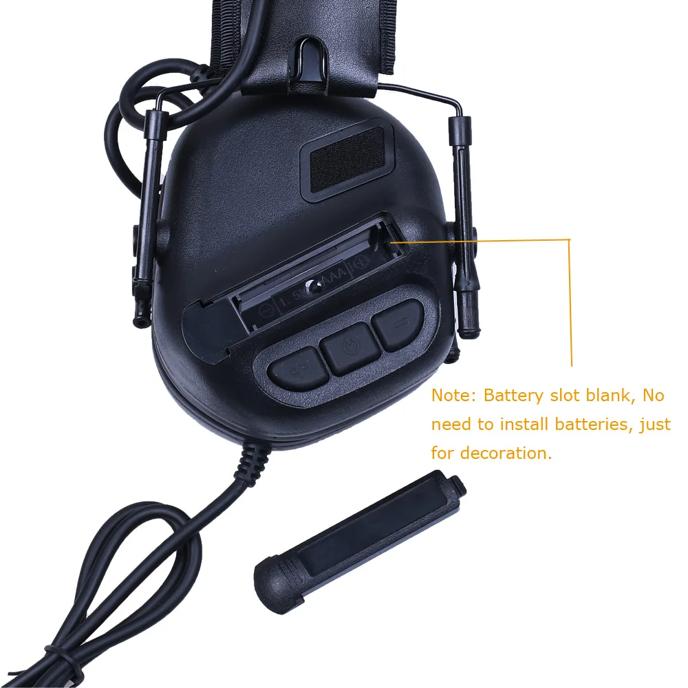 Fone de Ouvido com Adaptador Fone de Ouvido Comtac para Atividades Tiro ao ar Capacete Militar Ferroviário Rápido Tático Caça Livre 18 Cheap Fones de Ouvido tático & Acessórios