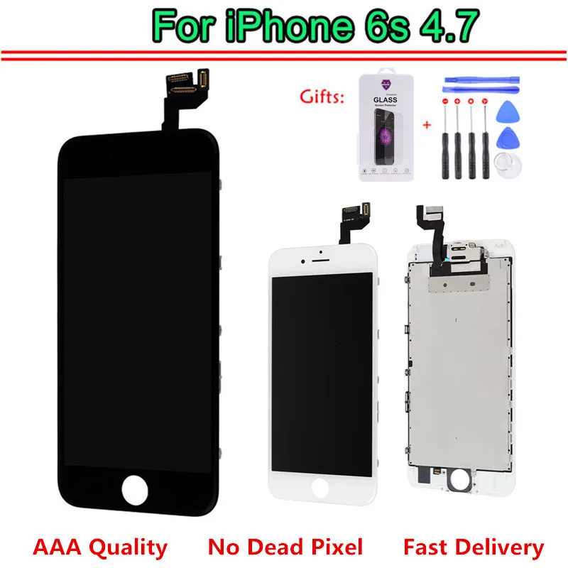 

AAA LCD For iphone 6S Display Full Set Assembly Touch Screen Digitizer Replacement+Front Camera+3D Touch screen+free tool part